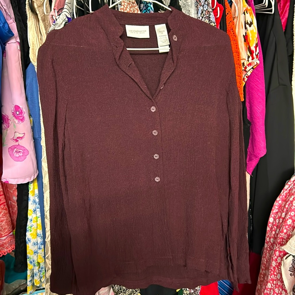 Liz Claiborne Women’s Petite Long Sleeve